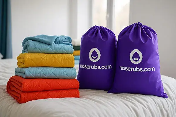Affordable laundry service pricing visualization showing $1.50 per pound cost with professional washing, folding and delivery service